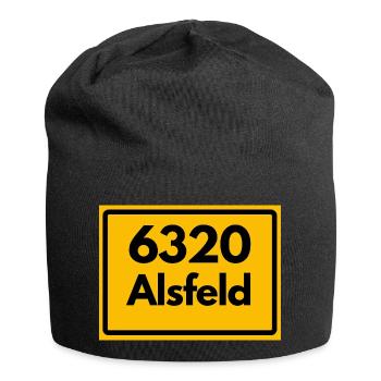 OLD POSTCODE POSTCODE RETRO 6320 ALSFELD – RATHAUS - Jersey Beanie - black - Front