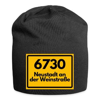 ALTE POSTLEITZAHL PLZ 6730 NEUSTADT WEINSTRASSE  - Jersey-Beanie - Schwarz - Vorne