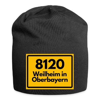 ALTE POSTLEITZAHL PLZ 8120 WEILHEIM IN OBERBAYERN  - Jersey-Beanie - Schwarz - Vorne
