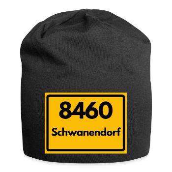 ALTE POSTLEITZAHL PLZ RETRO 8460 SCHWANDORF HEIMAT - Jersey-Beanie - Schwarz - Vorne