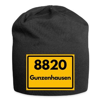 ALTE POSTLEITZAHL PLZ RETRO 8820 GUNZENHAUSEN - Jersey-Beanie - Schwarz - Vorne
