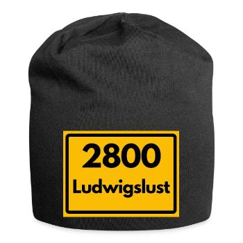 ALTE POSTLEITZAHL PLZ RETRO 2800 LUDWIGSLUST - Jersey-Beanie - Schwarz - Vorne