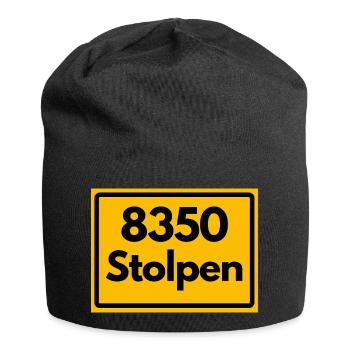 ALTE POSTLEITZAHL PLZ 8350 STOLPEN PLZ SACHSEN - Jersey-Beanie - Schwarz - Vorne