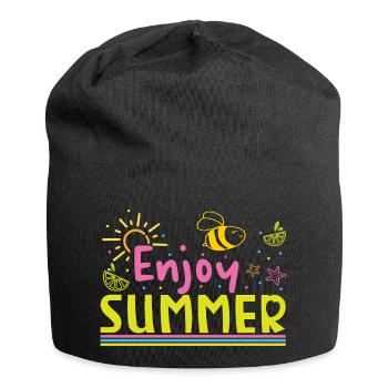 Profite de l’été - Bonnet en jersey - noir - Devant