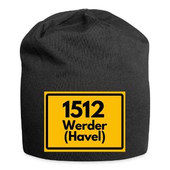 ALTE POSTLEITZAHL 1512 WERDER (HAVEL) BRANDENBURG - Jersey-Beanie - Schwarz - Vorne