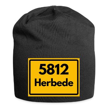ANCIEN CODE POSTAL 5812 ZIP 58456 HERBEDE NRW - Bonnet en jersey - noir - Devant