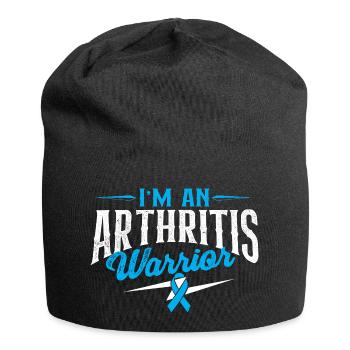 Ich bin ein Arthritis-Kämpfer, Gelenkschmerzen Pride - Jersey-Beanie - Schwarz - Vorne