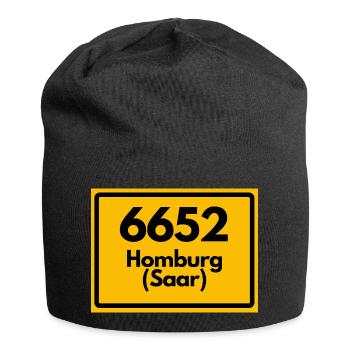 ALTE POSTLEITZAHL 6652 PLZ 66424 HOMBURG SAAR SAAR - Jersey-Beanie - Schwarz - Vorne