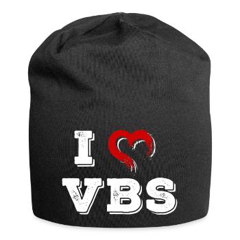 I Love VBS Vacation Bible School - Jersey Beanie - black - Front