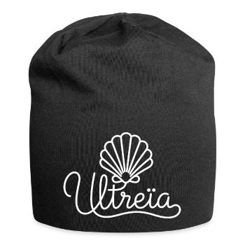 Ultreïa Coquille Saint-Jacques, Chemin Compostelle - Bonnet en jersey - noir - Devant