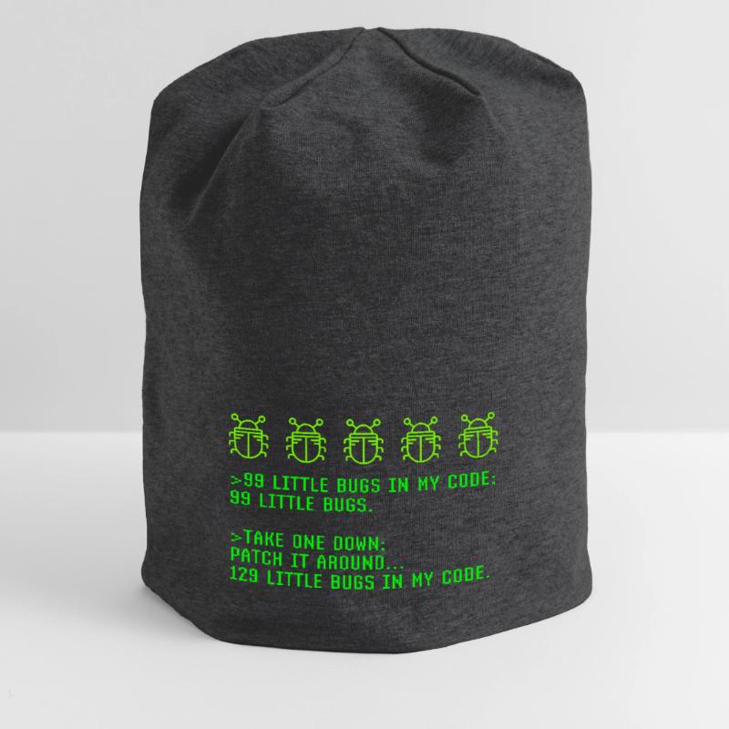 Debugging Programmieren Programmier-Joke Jersey-Beanie