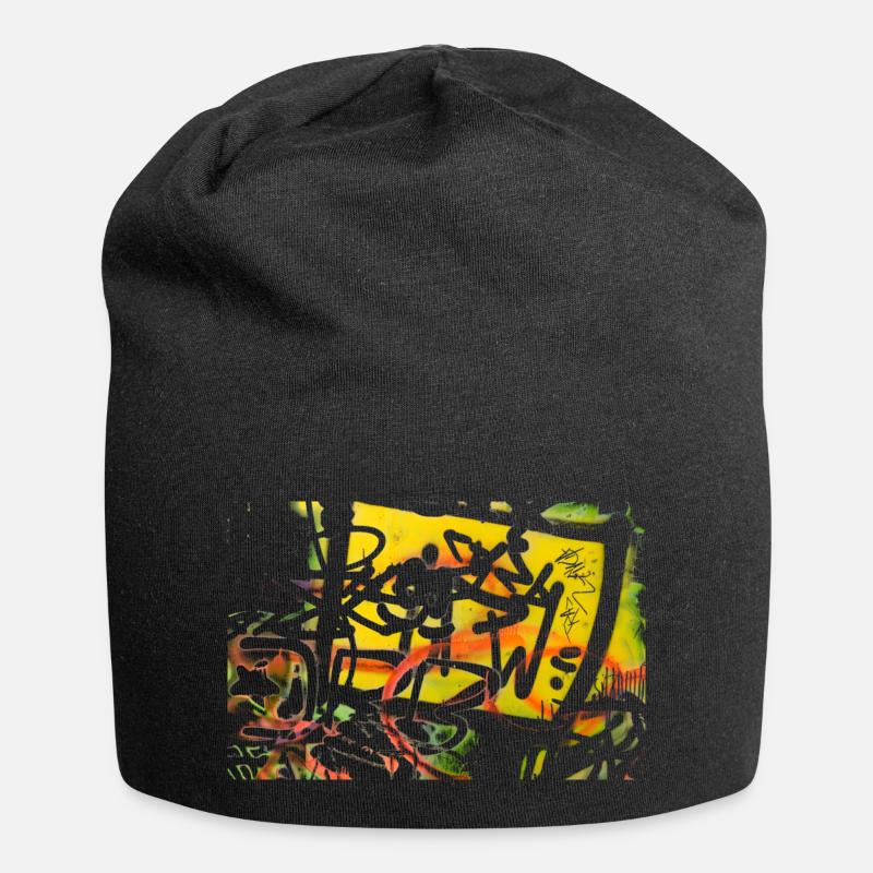 Graffiti Wall - Jersey-Beanie - Schwarz