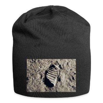 Apollo11 Mond Poster - Jersey-Beanie - Schwarz - Vorne
