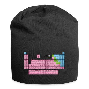 Tableau périodique - Bonnet en jersey - noir - Devant
