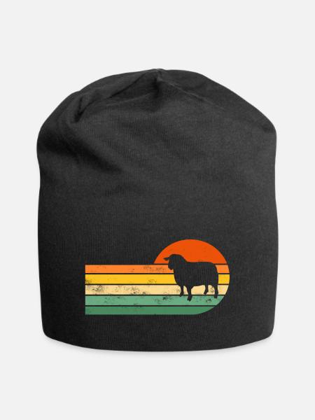 Schaf Schafe - Jersey-Beanie - Schwarz