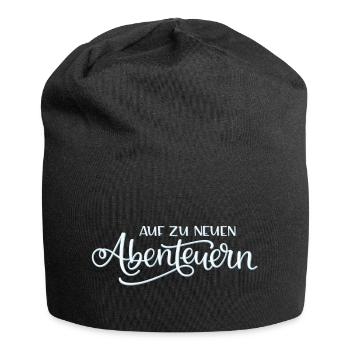 Neue Abenteuer - Jersey-Beanie - Schwarz - Vorne