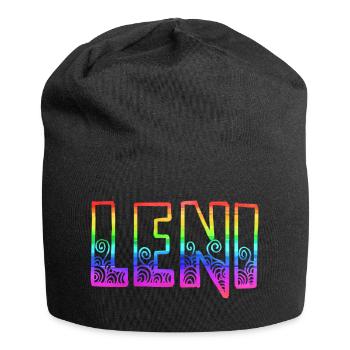 leni rs regenbogen - Jersey-Beanie - Schwarz - Vorne