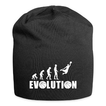 EVOLUTION BASKET Geschenk Basketball - Jersey-Beanie - Schwarz - Vorne