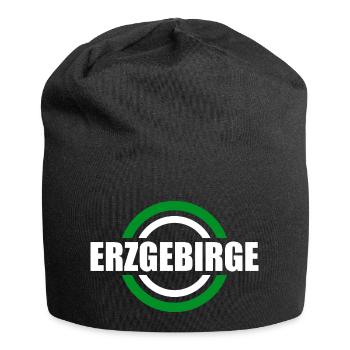 wir sind Erzgebirger - Jersey-Beanie - Schwarz - Vorne