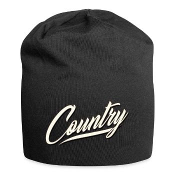 country cowboy western rodeo indian riding horse - Jersey Beanie - black - Front