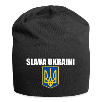 Slava ukraini - Jersey-Beanie - Schwarz - Vorne