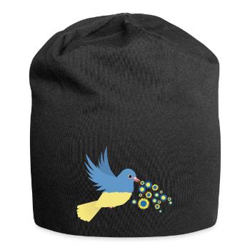 Paix pour l’Ukraine - Bonnet en jersey - noir - Devant
