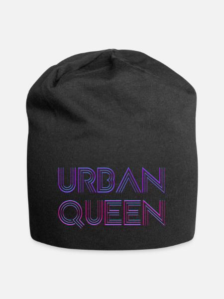 Urbane Königin - Jersey-Beanie - Schwarz