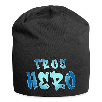 WAHRER HELD - TRUE HERO - Jersey Beanie - black - Front