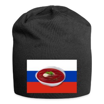 Borschtsch, Russische Suppe - Jersey-Beanie - Schwarz - Vorne