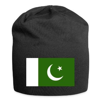 Pakistan National Flagge - Jersey-Beanie - Schwarz - Vorne