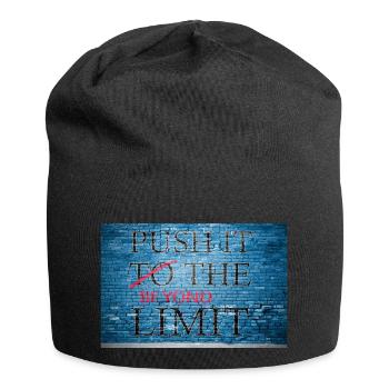 Push It Beyond the Limit Graffiti - Jersey Beanie - black - Front