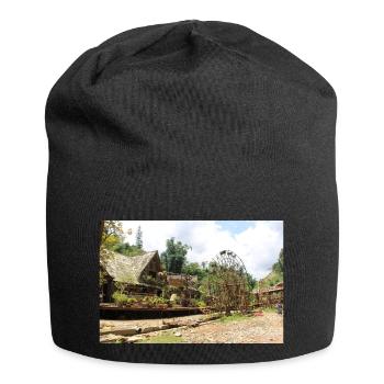 Dorf in Vietnam - Jersey-Beanie - Schwarz - Vorne