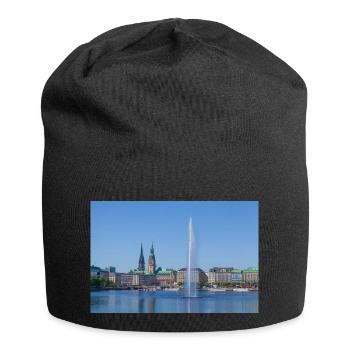Binnenalster - Jersey-Beanie - Schwarz - Vorne