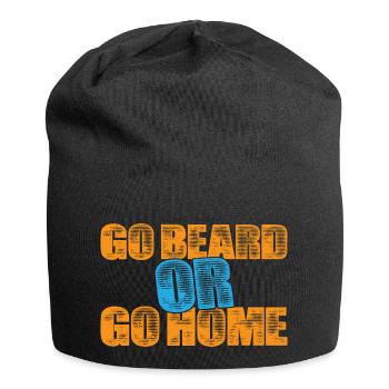 Go Beard or go Home - Jersey Beanie - black - Front