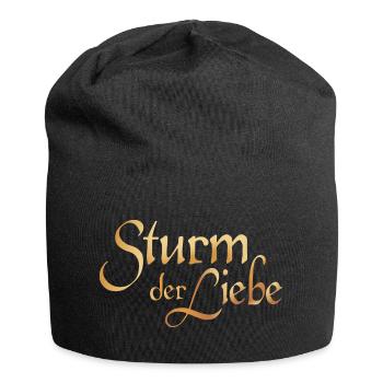 Sturm Der Liebe Brustlogo Gold - Jersey-Beanie - Schwarz - Vorne
