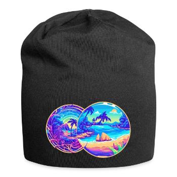 Purple beaches - Jersey Beanie - black - Front