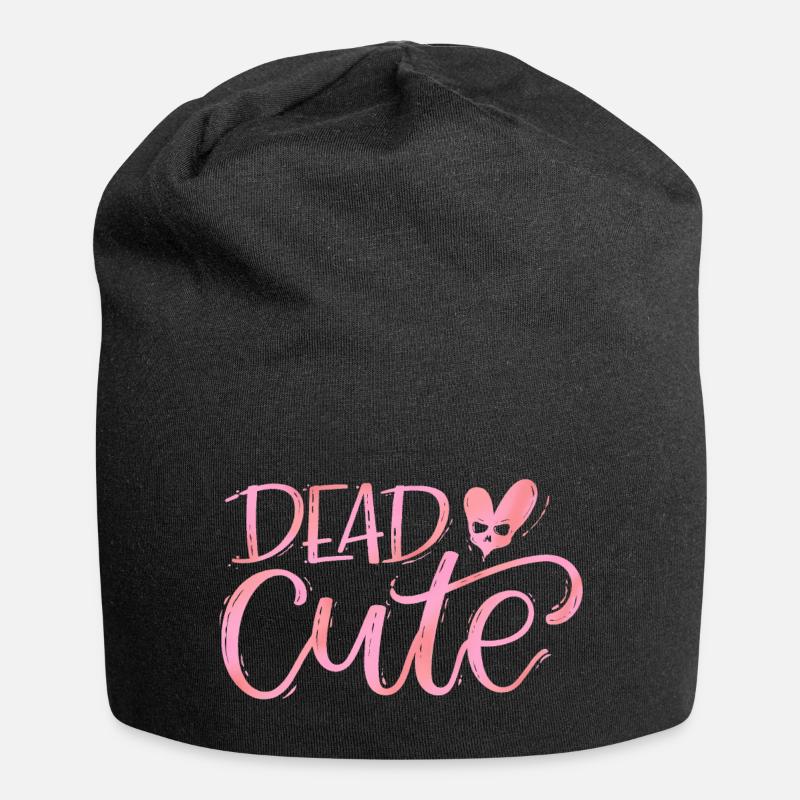Dead CUTE goth pastell - Jersey-Beanie - Schwarz