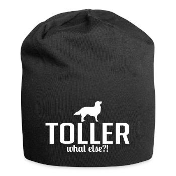 Toller quoi d’autre Chiens Chien Disant Wilsigns - Bonnet en jersey - noir - Devant