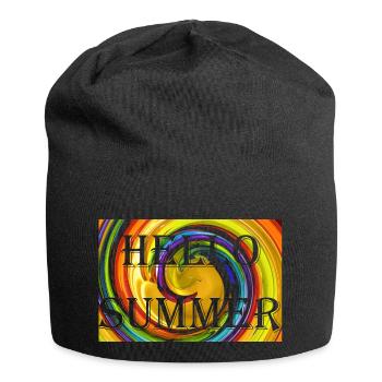 HELLO SUMMER - Bonnet en jersey - noir - Devant