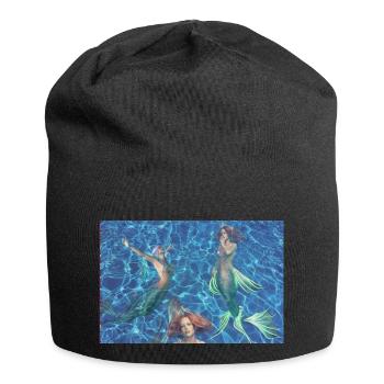 Sirenen - Jersey-Beanie - Schwarz - Vorne