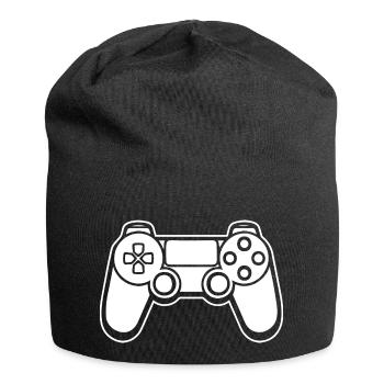 Manette de jeu de jeux vidéo - Bonnet en jersey - noir - Devant