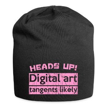 Heads Digital art tangents likely - Jersey-Beanie - Schwarz - Vorne