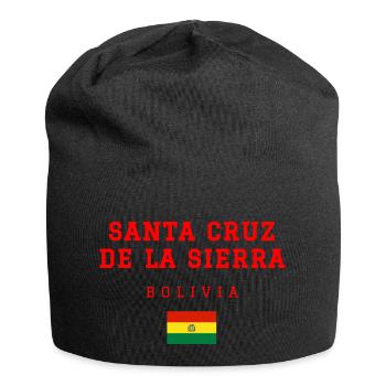 Santa Cruz de la Sierra, Bolivie - Bonnet en jersey - noir - Devant