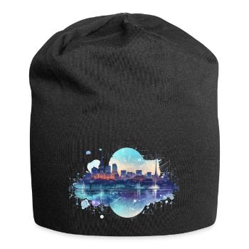 Digital City - Jersey-Beanie - Schwarz - Vorne