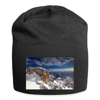 Zugspitze summit cross - Jersey Beanie - black - Front