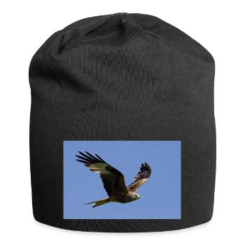 Rotmilan im Flug - Jersey-Beanie - Schwarz - Vorne