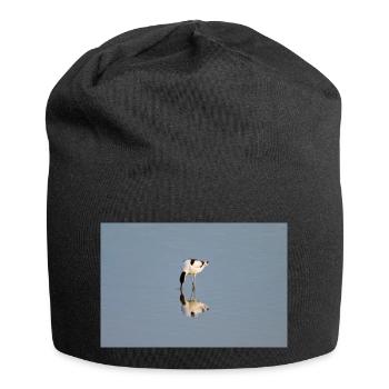 Avocet in the Water - Jersey Beanie - black - Front