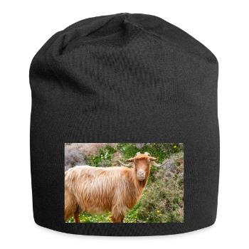 Chèvre de montagne dans le parc national Λίμνη Συμπ - Bonnet en jersey - noir - Devant