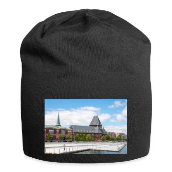 Maison de douane d’Aarhus (Toldboden) Ville d’Aarhus - Bonnet en jersey - noir - Devant