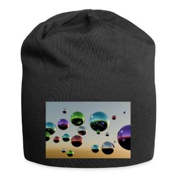Bulle multicolore - Bonnet en jersey - noir - Devant